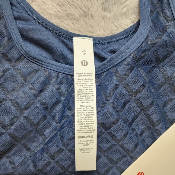 Textured Mesh Tennis Tank navy Blue XS - Picture 5 of 8